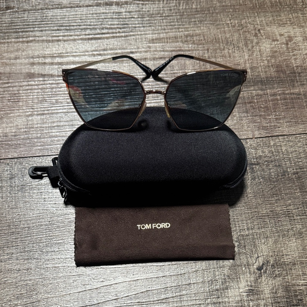 Tom Ford Helena Gold Blue mirror Tf-653 sunglasses